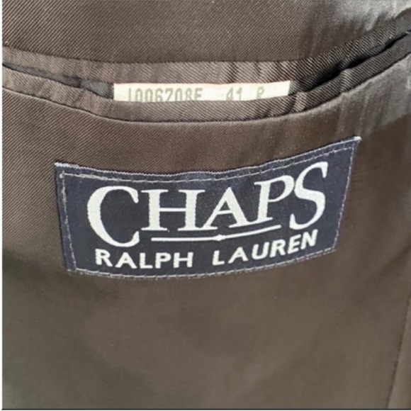 Men’s Ralph Lauren Chaps Gray Suit Jacket and Cuffed Pants Size 41 Regular - Picture 7 of 9